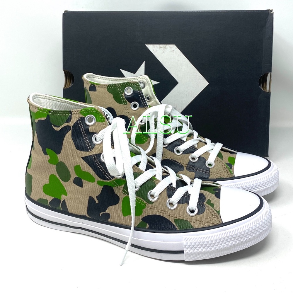 Converse Ctas High Top Canvas Camo Black Women’s - Picture 7 of 10